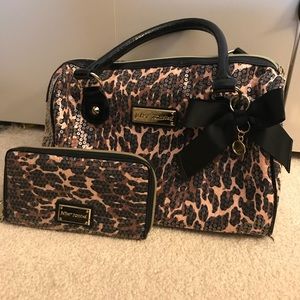 Betsey Johnson Sequin Purse and Wallet